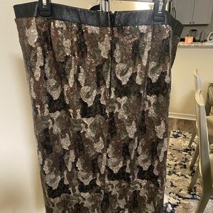 Sequin Camo Skirt